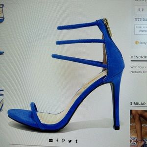 Anne Michelle blue heels